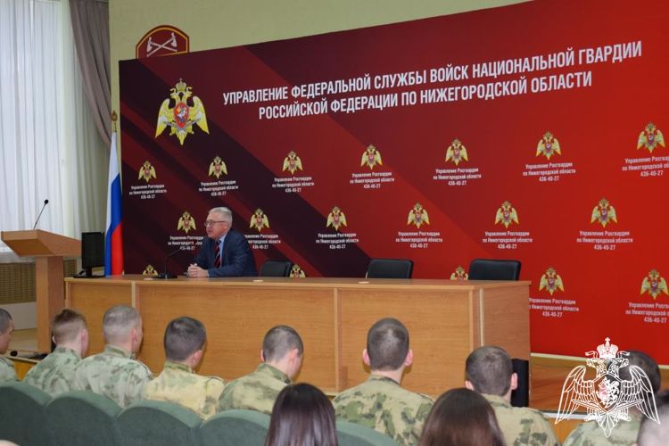 Росгвардейцы приняли участие в просветительской лекции общества «Знание» в Нижнем Новгороде