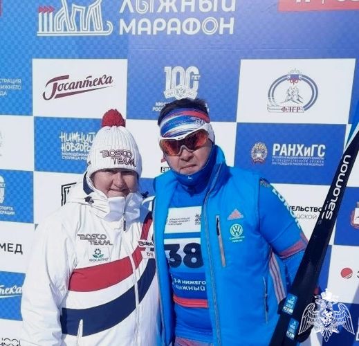 Офицер Росгвардии стал участником всероссийского лыжного марафона в Нижнем Новгороде