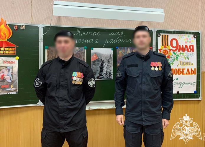 Сотрудники Росгвардии провели открытый урок «Разговоры о важном» для юного поколения Нижегородской области