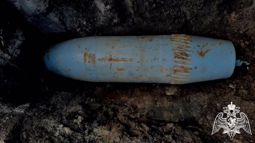 В Нижегородской области группа разминирования нижегородского ОМОН Росгвардии обследовала снаряд времен войны