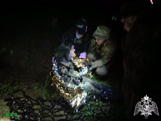 Кадеты Росгвардии нашли в Нижегородской области потерявшуюся в лесу пенсионерку