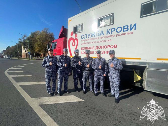 Нижегородские росгвардейцы приняли участие во всероссийском марафоне в поддержку донорского движения