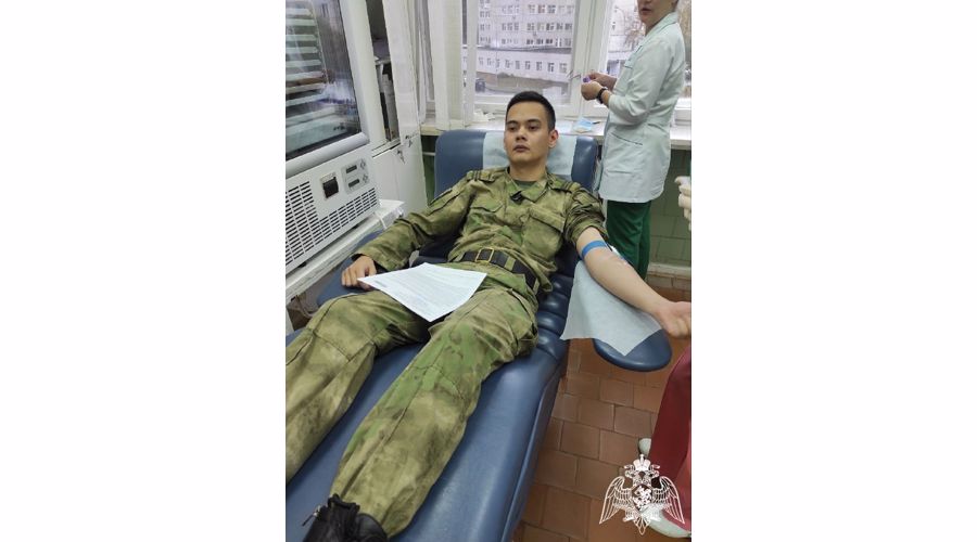 Донорская акция ко Дню солидарности в борьбе с терроризмом прошла в саровской дивизии Росгвардии