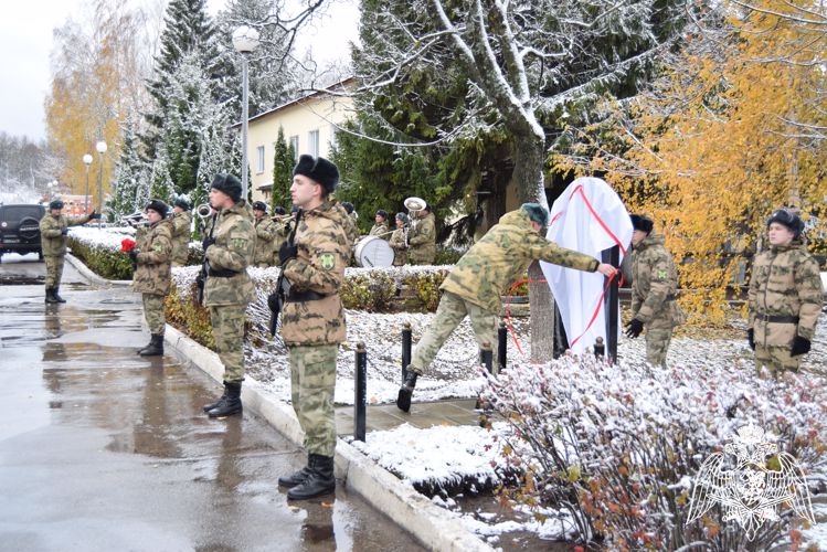 В воинской части Росгвардии открыли мемориал погибшему военнослужащему