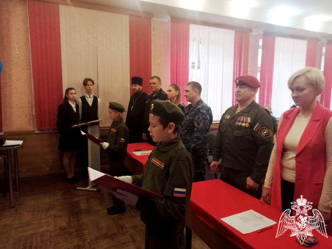Новый подшефный класс Росгвардии открыт в Нижнем Новгороде (фото,видео)