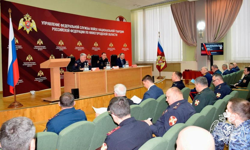 В Нижнем Новгороде заместитель командующего Приволжским округом Росгвардии принял участие в итоговом совещании территориального органа ведомства