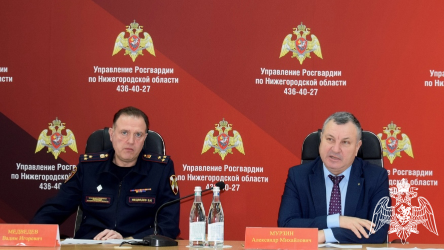В Нижнем Новгороде заместитель командующего Приволжским округом Росгвардии принял участие в итоговом совещании территориального органа ведомства