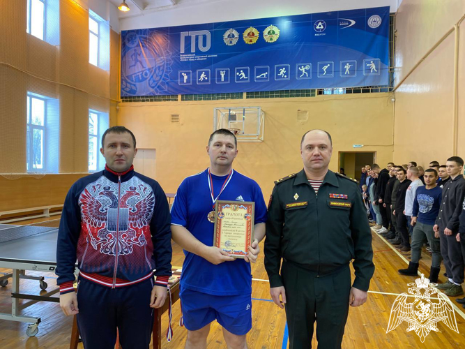 Саровские росгвардейцы провели турнир по настольному теннису