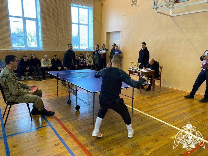 Саровские росгвардейцы провели турнир по настольному теннису