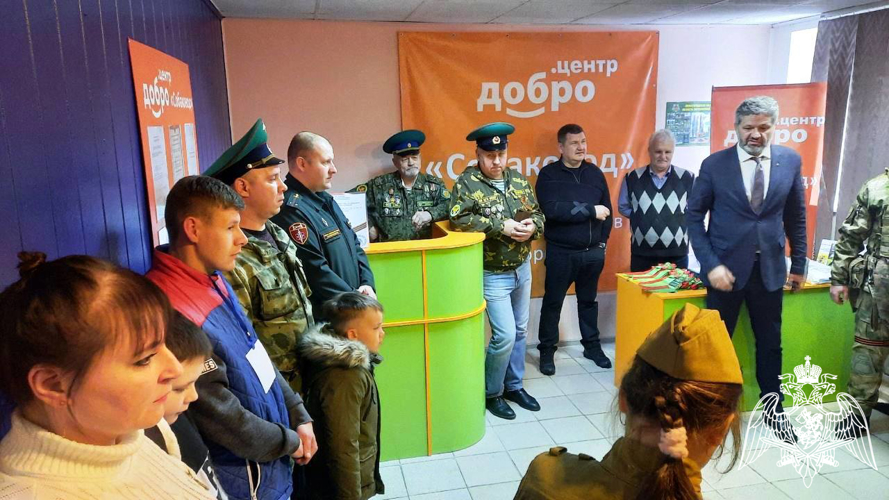 В Нижегородской области военнослужащие полка Росгвардии приняли участие в открытии Дзержинского отделения совета ветеранов