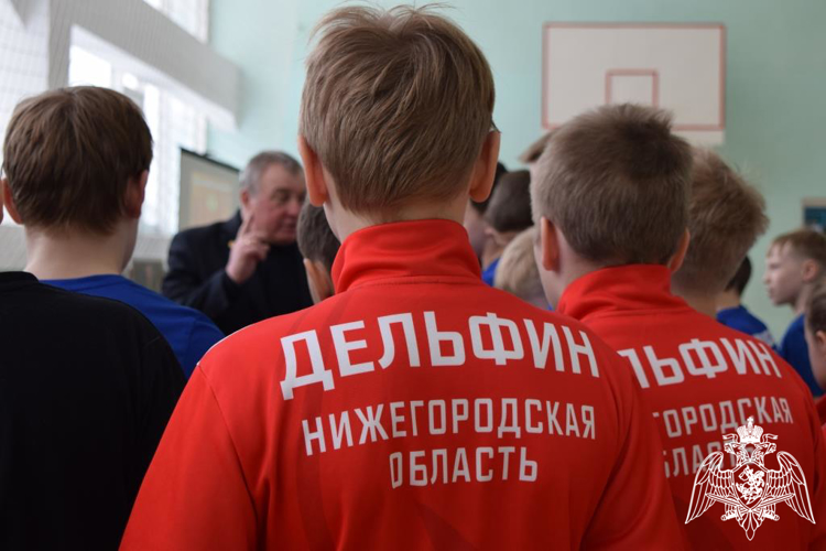 В Нижнем Новгороде полковник запаса Росгвардии Александр Ерисов провёл урок мужества для воспитанников спортивной школы 