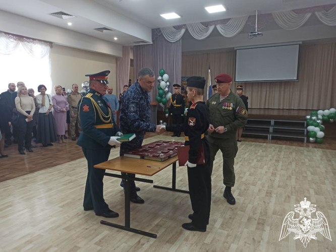 Профильный кадетский клуб Росгвардии «Сормовской православной гимназии» вступил в военно-патриотическое движение «Гвардейская смена»
