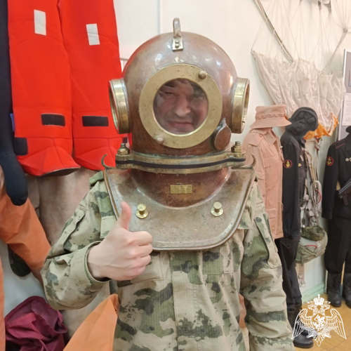В Сарове Нижегородской области росгвардейцы посетили музей военно-морской славы им. Федора Ушакова
