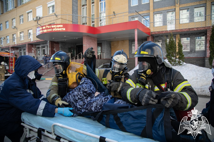 Совместные учения сотрудников Росгвардии и МЧС состоялись в Нижнем Новгороде