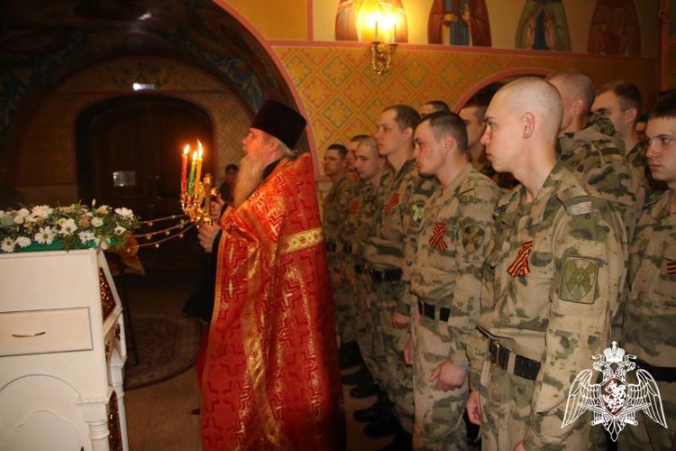 Военнослужащие саровского соединения почтили память святого великомученика Георгия Победоносца