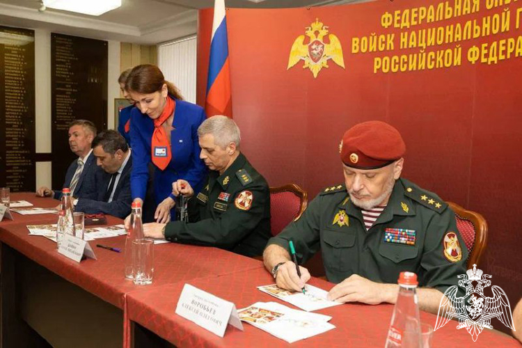 В Росгвардии в преддверии 100-летия дивизии имени Ф.Э. Дзержинского состоялось торжественное гашение почтовых марок