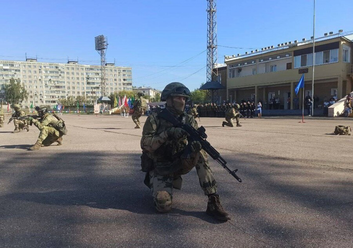 Кадеты «Гвардейской смены» Росгвардии приняли участие в «Зарнице -2024»