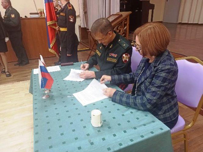 Состоялось подписание Соглашения о сотрудничестве между нижегородскими школами и военной академией Росгвардии