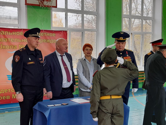 Ученики подшефных Управлению Росгвардии по Нижегородской области классов принесли клятву кадета