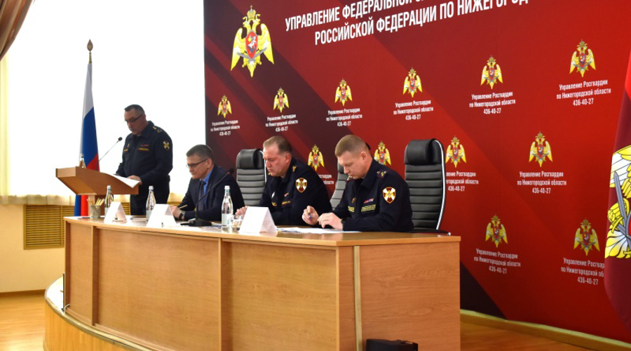 В Нижнем Новгороде заместитель командующего Приволжским округом Росгвардии принял участие в итоговом совещании территориального органа ведомства