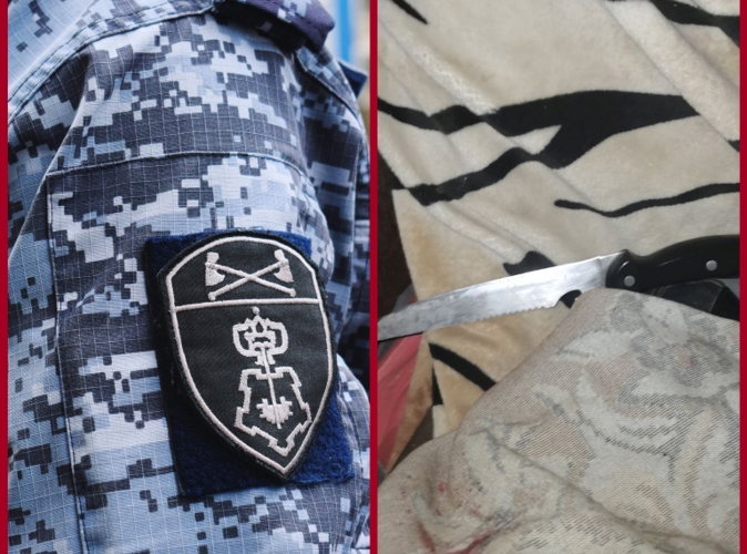В Приволжской столице сотрудники Росгвардии задержали мужчину, за нанесение ножевых ранений своему знакомому