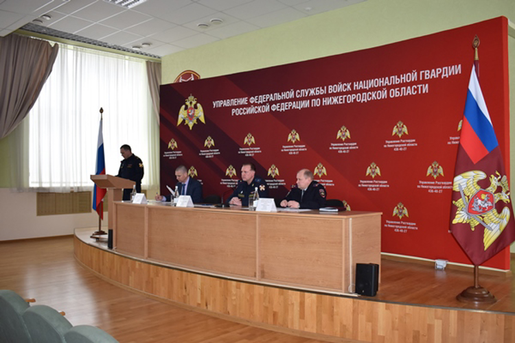 В региональном Управлении Росгвардии состоялось заседание оперативного штаба в период подготовки к майским праздникам