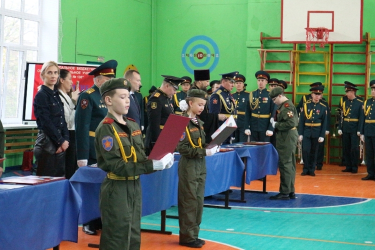 Воспитанники подшефного Управлению Росгвардии по Нижегородской области класса приняли присягу