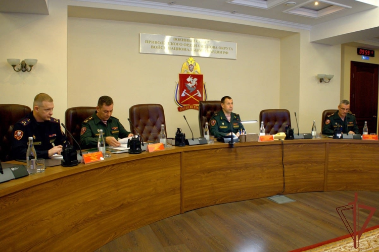 В Приволжском ордена Жукова округе Росгвардии прошел военный совет