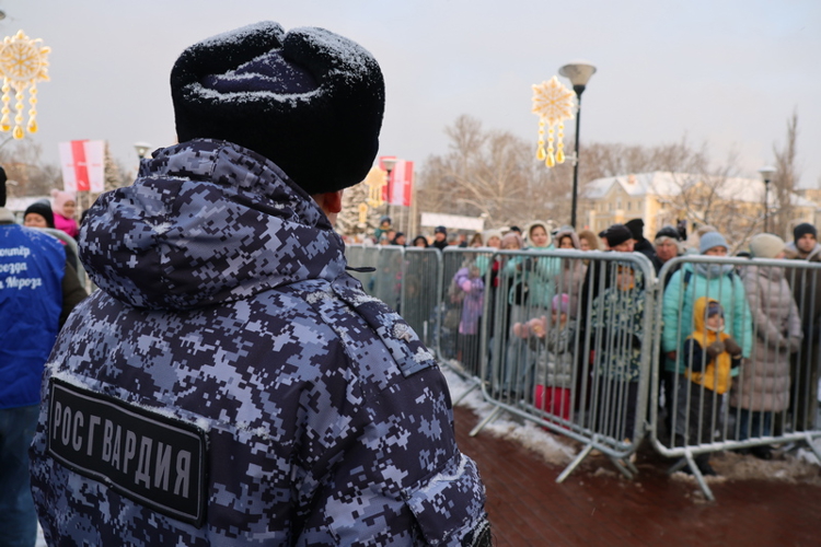 В Нижегородской области Росгвардия обеспечила безопасность встречи «Поезда Деда Мороза» (видео)