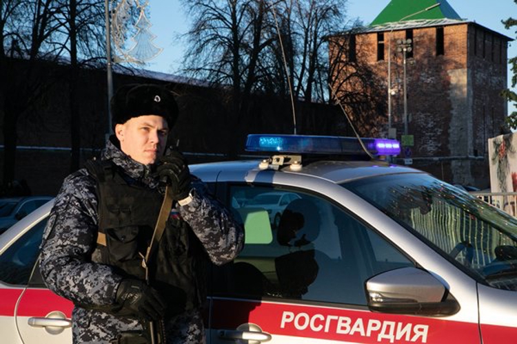 В Нижнем Новгороде Росгвардия обеспечивает правопорядок во время Новогодних праздников 