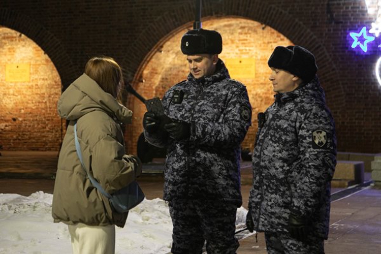 В Нижнем Новгороде Росгвардия обеспечивает правопорядок во время Новогодних праздников 