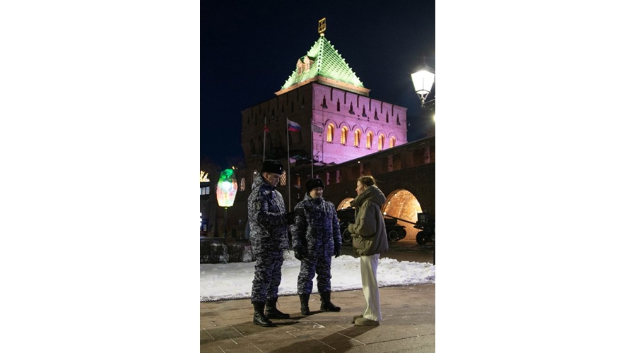 В Нижнем Новгороде Росгвардия обеспечивает правопорядок во время Новогодних праздников 