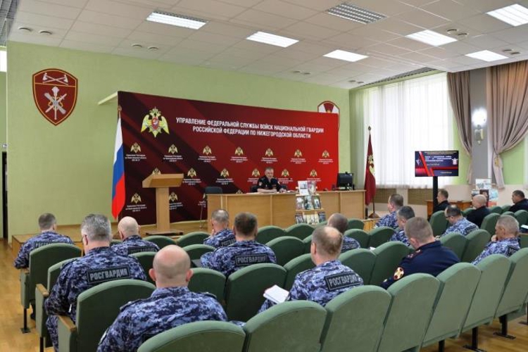 Учебно-методический сбор специалистов по военно-политической подготовке состоялся в Управлении Росгвардии по Нижегородской области