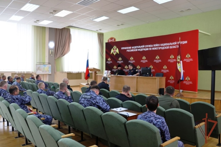 Учебно-методический сбор специалистов по военно-политической подготовке состоялся в Управлении Росгвардии по Нижегородской области
