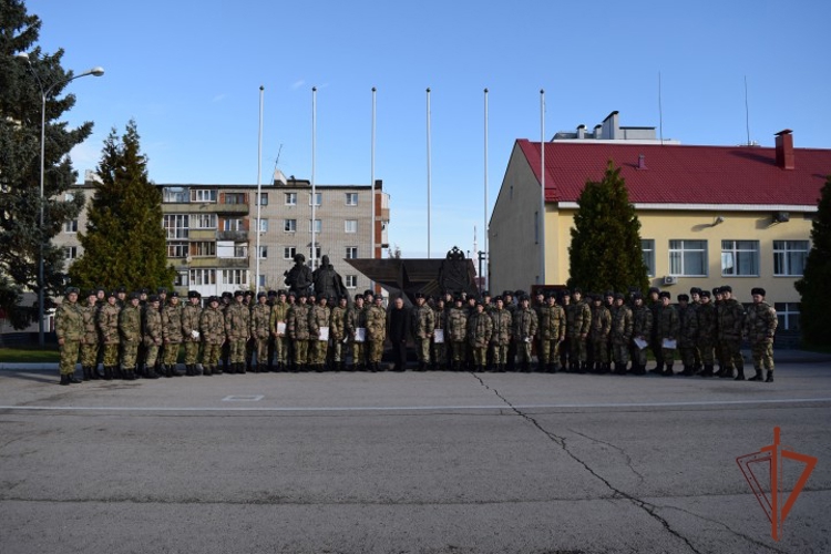 В батальоне охраны и обеспечения Приволжского ордена Жукова округа войск национальной гвардии Российской Федерации прошло чествование военнослужащих, выслуживших установленные сроки службы